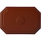 Ekena Millwork Felix Ceiling Medallion, Hand-Painted Firebrick, 25 1/4"W x 17 1/4"H x 1 3/4"P CM25FEFIF - alternate 1